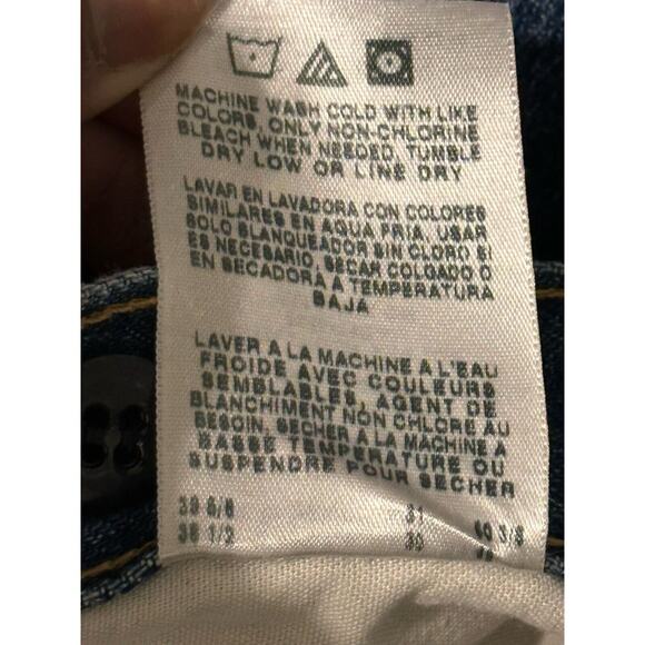 Wrangler Pro Gear Belted Suspender Outdoors Rugged Jeans 38x30 Blue Leg Guard - Picture 9 of 11